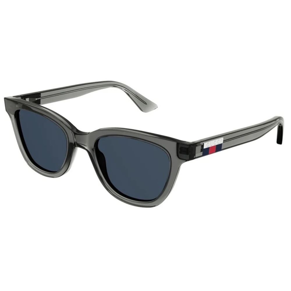 Authentic💯- NEW GUCCI GG1116S 003 Gray Blue Square Men Unisex Sunglasses